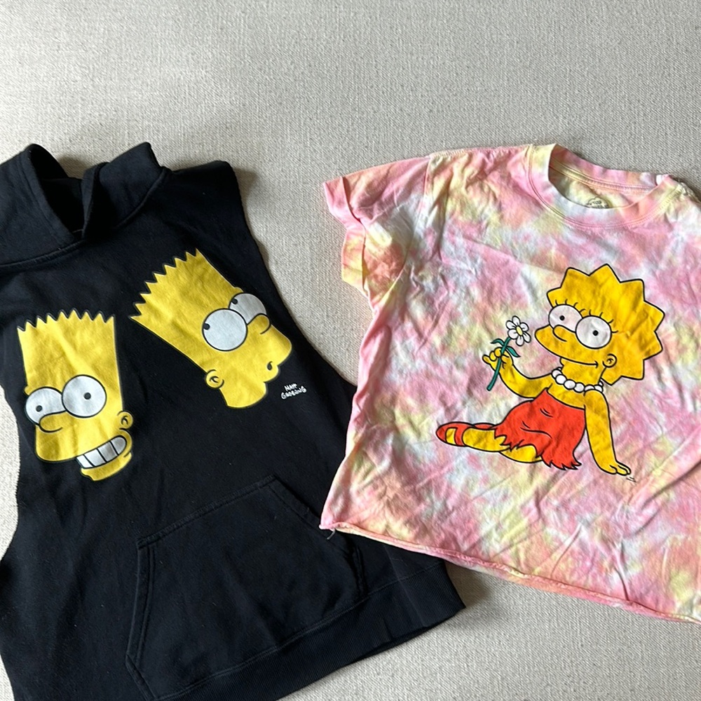 Bundle two Simpsons tops